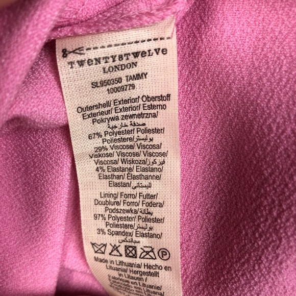 Twenty8Twelve Barbie Pink Sleeveless Short Sheath Pencil Tammy Dress Size 8 - Picture 7 of 8